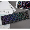 RK ROYAL KLUDGE RK68 有線 65% 機械鍵盤RGB 背光 60% 68 鍵遊戲鍵盤 可熱插拔鍵盤 黑色